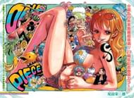 A color spread showing a giant Nami (Image via Shueisha)